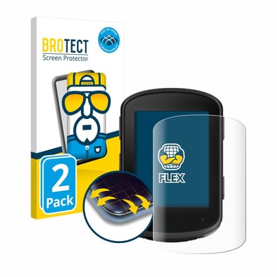 BROTECT - Screenprotector voor Garmin Edge 540 / Edge 840 - Folie Beschermfolie transparant volledig dekking - 2 Stuks