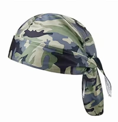 BamBella ® Durag - legerprint groen klein - Haarnetjes - Wave Cap - Hoofddoek - doek - Soft - Weave hoofd sjaal
