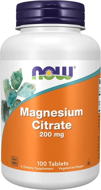 Now Foods Magnesium Citrate (240 vcaps) Unflavoured - Vitaminen, mineralen & gezondheid - Mineralen