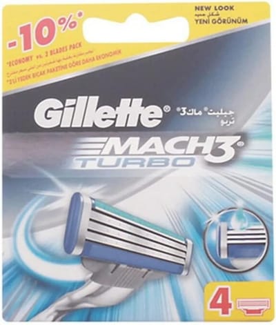 Scheermesjes 4 Stuks Turbo Snelheids Systeem
