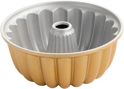 Taartvorm met antiaanbaklaag - Elegante goudkleurige design voor perfecte taarten