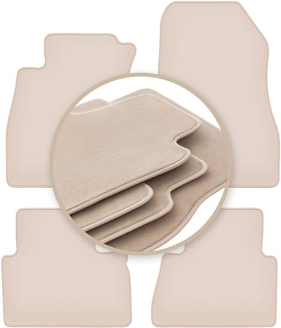 PREMIUM beige vloermatten voor: Nissan Juke F15 crossover 2010-2017