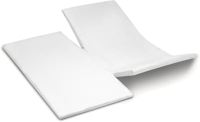 Cinderella Weekend Hoeslaken - Splittopper - 1 Persoons - Katoen - 180x210 cm - Dubbele split - Wit