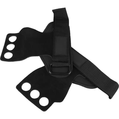 3-vingerhandschoenen Duurzame rundleerhandschoenen voor heren dames buitensport dagelijkse training zwart M black