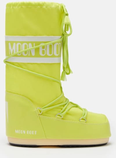 MOON BOOT ICON NYLON CYBER LIME Thermoboots / Snowboots / Sneeuwlaarzen Jongen/Meisje - original - 35-38 - (8059791061037)