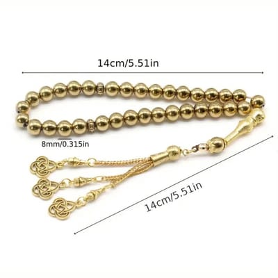 Livano Tasbih - Tesbih - Tasbeeh - Kralen - Teller - Gebedsarmband - Ramadan - Ramadan - Zilver