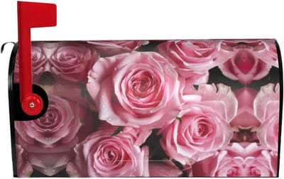 Brievenbus Decoratie - Postvak Cover - Huis Verfraaien - Magnetische Bevestiging - 53 x 46 cm - Zwart