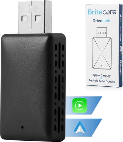 Britecore Carplay Dongle - 2-in-1 Dongle - Draadloze Carplay voor Apple en Android Auto - USB-A en USB-C