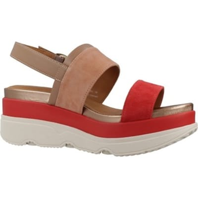 GEOX GARDENIA DAMES Sandalen - BEIGE ROZE/LICHTBRUIN - Maat 36