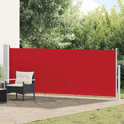 vidaXL - Tuinscherm - uittrekbaar - 140x500 - cm - rood