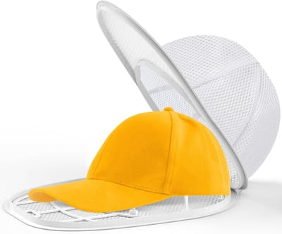 Hoedenwasrek - Hoedenwaszak - Vormvast - Geschikt voor baseballpetten en platte petten - 35*23*13 cm - Wit