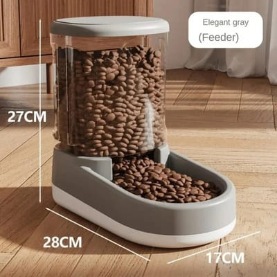Huisdier Automatische Voederbak Kattenvoederbak Dingen voor Katten Puppybak Voeding Water geven Benodigdheden Drinkbak Hondenvoeder Opslag Dispenser black