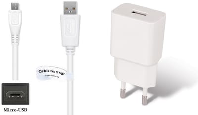 OneOne 2A lader + 0,9m standaard Micro USB kabel. Universele oplader adapter past op JBL Live 200BT / 220BT / 400BT / 500BT / 650BTNC, Pulse 1 / 2 / 3, Reflect Contour / Flow / mini / Mini 2