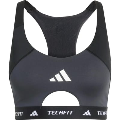 Adidas Performance Techfit Color Block Medium Support Workoutbeha - Dames - Zwart