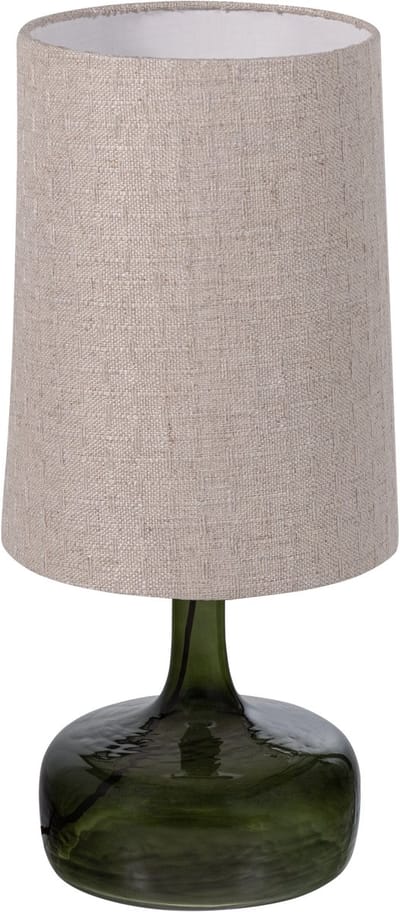 WOOOD Luma Tafellamp Met Kap - Glas - Groen/Naturel - 60x27x27