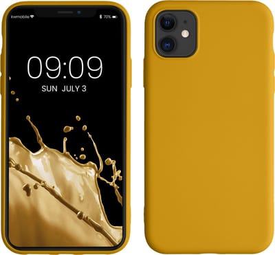 kwmobile telefoonhoesje geschikt voor Apple iPhone 11 - Hoesje voor smartphone - Back cover in honinggeel
