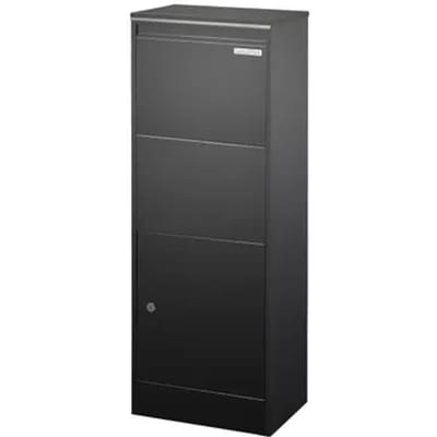 Central Park Pakketbrievenbus Parcelpal 8000 - Staal - Zwart - 41x105x23cm