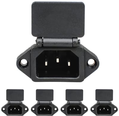 5 Stuks C14 Paneelmontage Stekkeradapter - AC 250V 10A 3 Pins Inlaatmodule