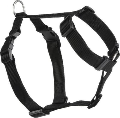 Beeztees Wandel- en Autogordel - Hond - Nylon - Zwart - 40-65 cm