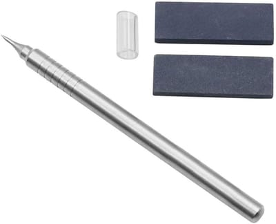 Graveerpen Set - Detail Pen - Model Detaillering - Roestvrij Staal - 123mm Lengte - Zilverkleurig