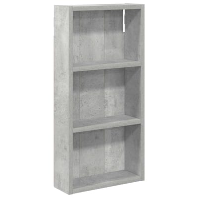 vidaXL - Badkamer - wandkast - Beton - Grijs - 30 - x - 10 - x - 60,5 - cm