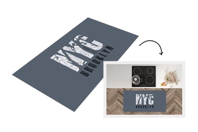 Keukenloper - Loper keuken - New York - Brooklyn - NYC - 120x60 cm - Keukenloper vinyl