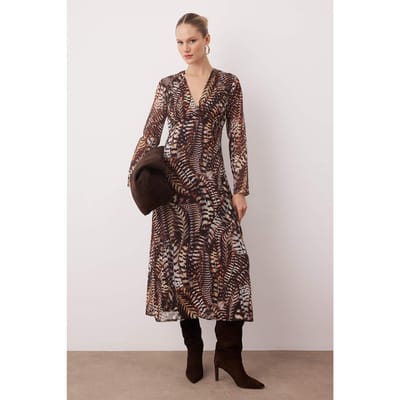 Dames maxi-jurk met paisleyprint, lange avondjurk/dagjurk in A-lijn model, geschikt voor dagelijks gebruik.