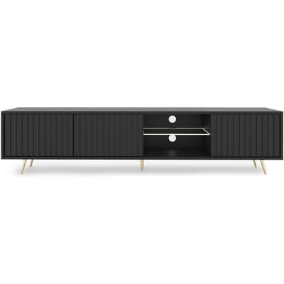 Selsey Bello - RTV 175 cm - Zwart met gouden poten