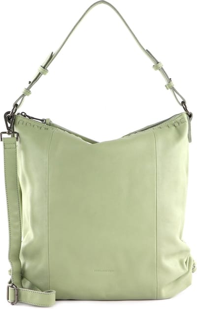 FREDsBRUDER Leren Schoudertas Indial Hobo Bag Ice Green Lichtgroen