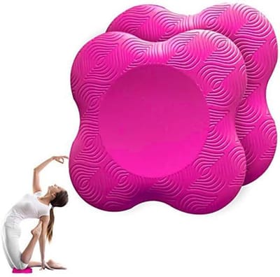 Unyqoos® Set van twee ergonomische kniekussens voor yoga en fitness met antislip