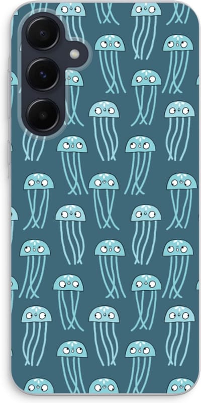 Case Company® - Hoesje geschikt voor Samsung Galaxy A55 hoesje - Kwallie - Soft Cover Telefoonhoesje - Bescherming aan alle Kanten en Schermrand