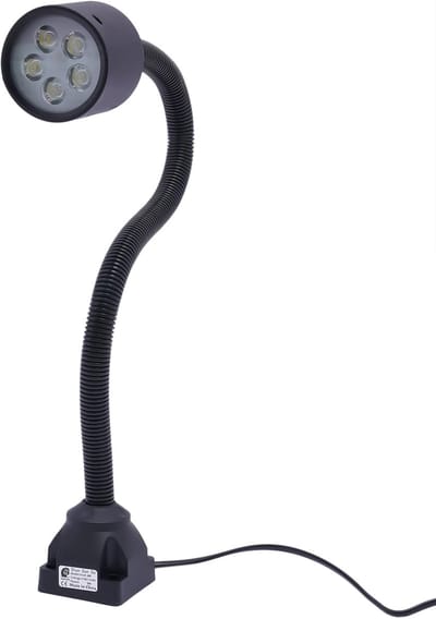 Werkplaats Lamp - Machine Verlichting - Precisie Werk - Flexibele Zwanenhals - 50cm Slang - Zwart