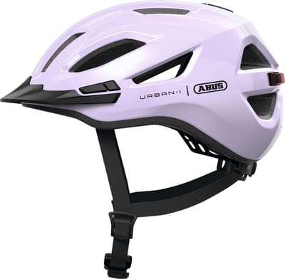 Fietshelm ABUS URBAN-I 4.0 light lavender M - 54-58 cm - paars - Geschikt voor gebruik op elektrische fietsen - stadsfietsen - 270 g
