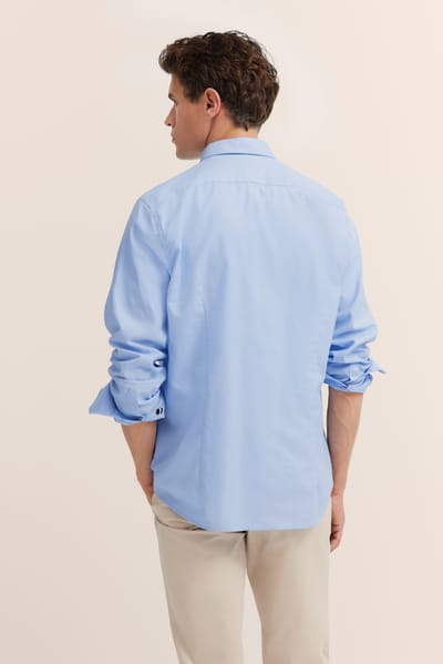 Bugatti Herren Casual overhemd met borstzak
