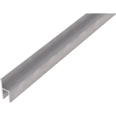 Alberts H-profiel - Aluminium - 26x11x1,5mm 2m