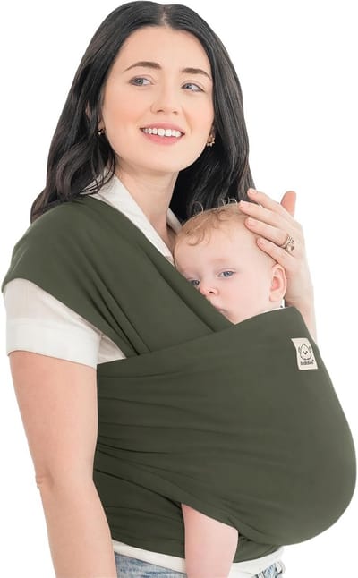 Baby Draagdoek - Draagzak Baby - Baby Dragen - Ergonomisch Ontwikkeld - Vanaf Geboorte - Bosgroen