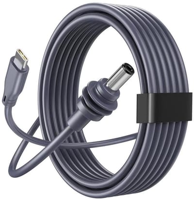 USB-C naar DC 5.5x2.1mm Voedingskabel - 100W - Waterdicht - voor Starlink Mini - 3 meter - geschikt voor Starlink MINI - grijs