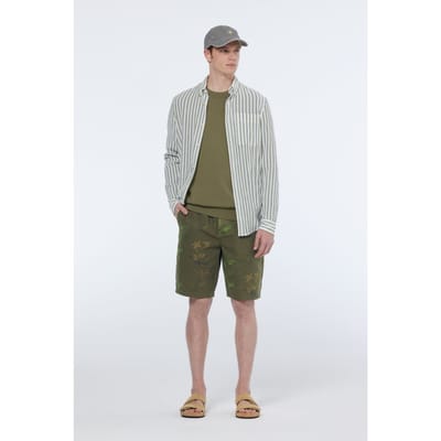 Scotch & Soda Printed Cotton Relaxed Fit Short Leafs Military Aop Größe: W29 | Kurze Sporthosen Outlet | Herren