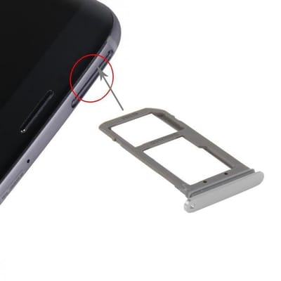 Samsung Galaxy S7 SimKaart Houder / Sim Card Tray Holder Zilver