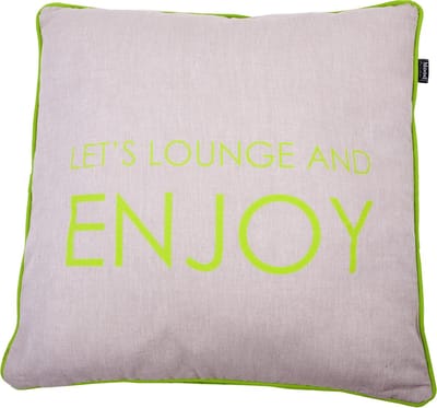 In The Mood Melange Enjoy - Sierkussen - Lime -50x50 cm