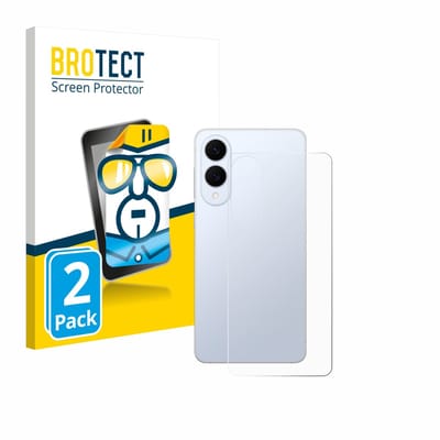 BROTECT - Screenprotector voor Samsung Galaxy S25 Edge (Achterkant) - Folie Beschermfolie transparant 2 Stuks