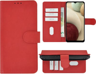 Hoesje Geschikt voor Samsung Galaxy A13 5G - Book Case Wallet Rood Cover
