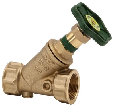 Schlösser Armaturen JS KFR-ventiel met mofaansluiting, zonder aftapping, met niet-stijgende spindel, DN32, binnendraad 1 1/4'', DVGW gekeurd, 0016253200001