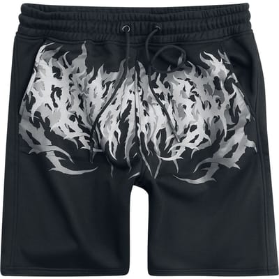 Heartless - Gothic Shorts - Heartless Ink Shorts Mens Black - M tot XL - voor Mannen - zwart