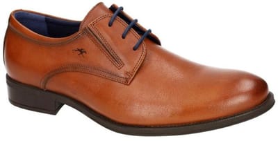 Fluchos -Heren - cognac/caramel - geklede lage schoenen - maat 40
