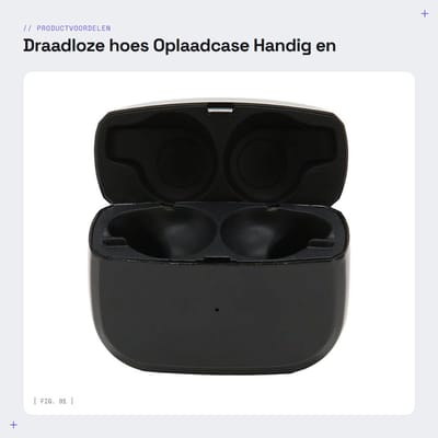 Dailygoods - Draadloze hoes - Oplaadcase - Handig en compact - Vervanging voor hoofdtelefoon - Geschikt voor Active 65t - Ideaal voor onderweg