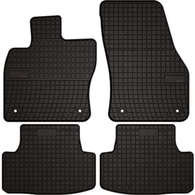 Wielganizator SolidPRO - Auto Rubber Matten - Zwart - Speciaal voor Skoda Karoq
