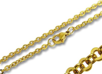 Amanto Ketting Elid - 316L Staal - Jasseron - 2,4mm - 50cm