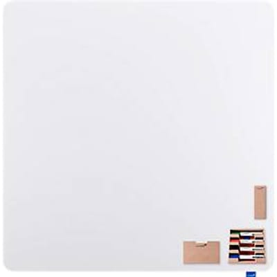 Whiteboard ESSENCE Legamaster - frameloos - geëmailleerd - B 1195 x H 1195 mm - met afgeronde hoeken
