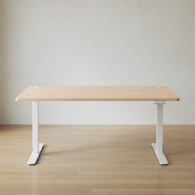 Elektrisch Zit-Sta Bureau 180x80 cm met USB & Geheugenfunctie – In Hoogte Verstelbaar (73-118 cm) – Ergonomisch Sta Bureau – Stabiel T-frame – Beige | Mobili Bella